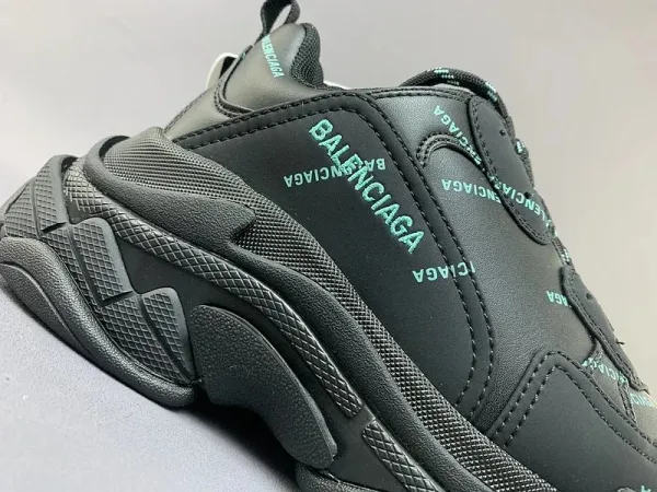 Balenciaga Triple S Furry Trim White Chunky Sneakers - 10