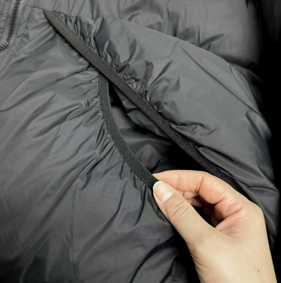 Stüssy Down Jacket Black with White Logo - 11