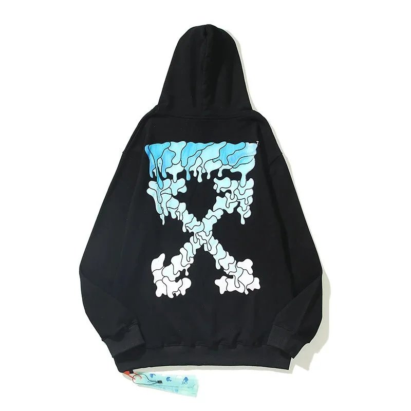 Off-White Melting Arrow Hoodie Black - 1