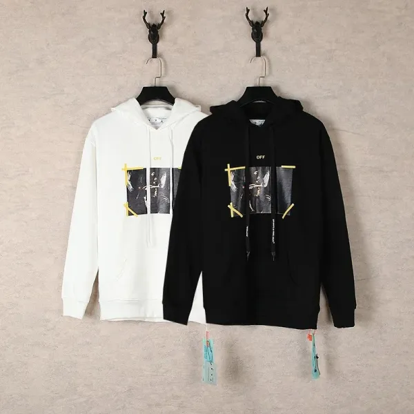 Off-White™ Paint Drip Arrow Hoodie White - 4