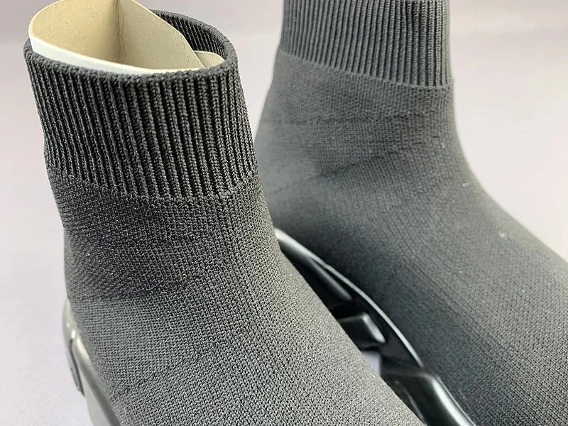 Balenciaga Speed Trainer Black and White Sneakers - 10