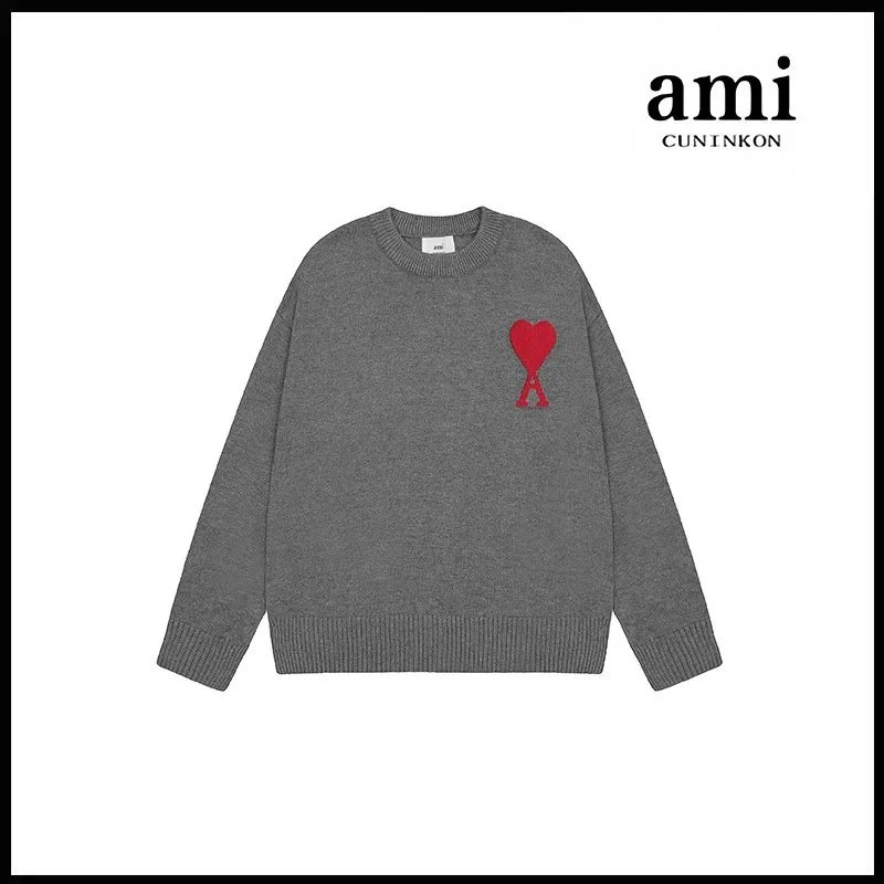 Deep gray red label [2115 round neck jacquard style]