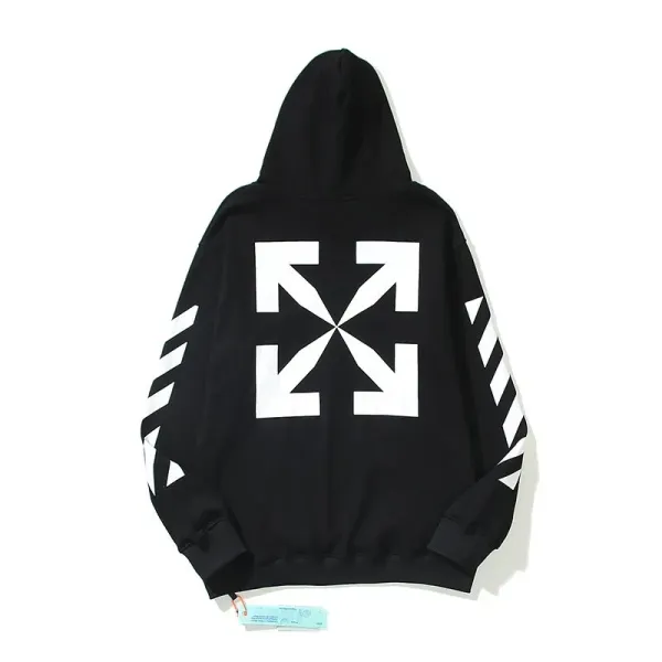 Off-White Diag Arrow Hoodie Black - 1