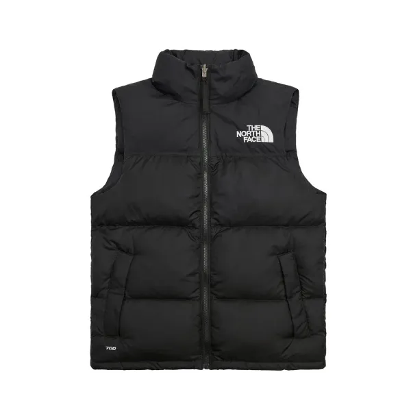 The North Face Nuptse Vest Beige Two-Tone Down Vest - 6