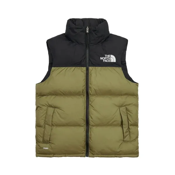 The North Face Nuptse Vest Beige Two-Tone Down Vest - 8