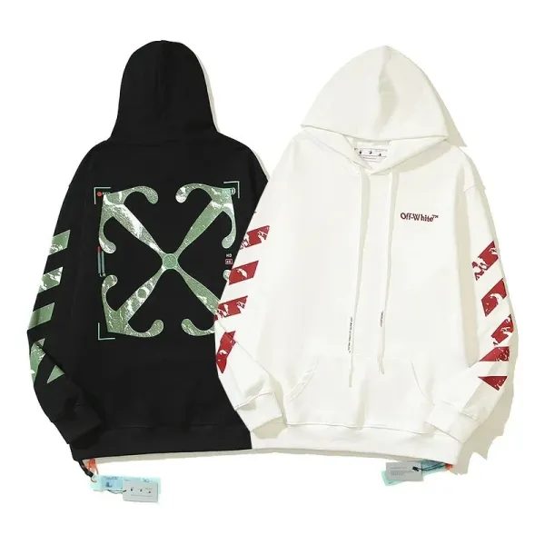Off-White™ Paint Drip Arrow Hoodie White - 9