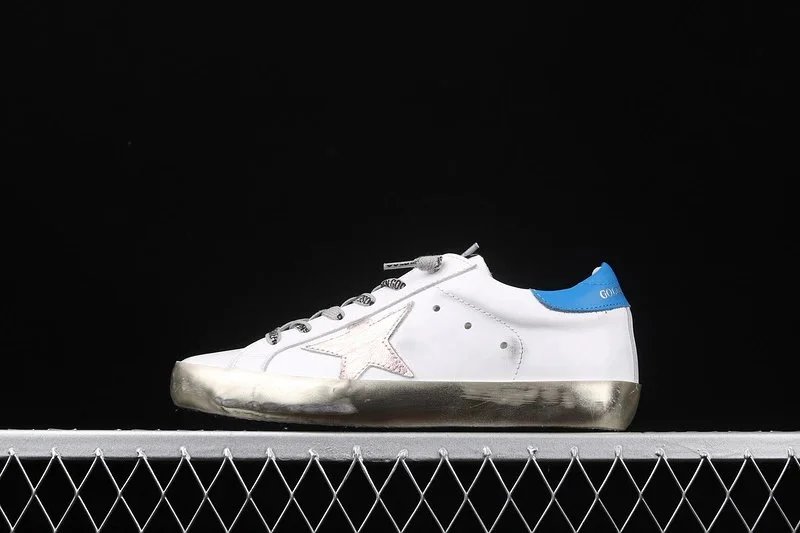 Golden Goose Superstar Glitter Star Pink Lace White Sneakers - 6