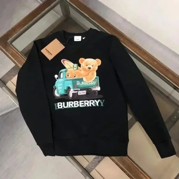 Burberry Teddy Bear Truck Print White Hoodie - 9