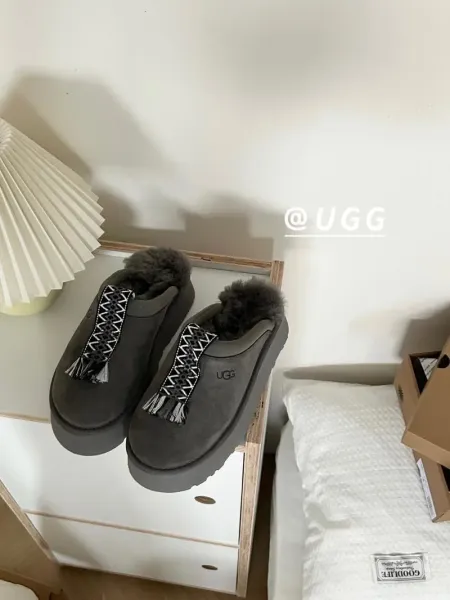 UGG Tasman X Pendleton Charcoal Gray Slip-On Boots - 1