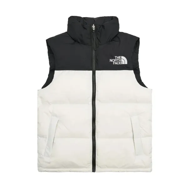 The North Face Nuptse Vest Beige Two-Tone Down Vest - 4