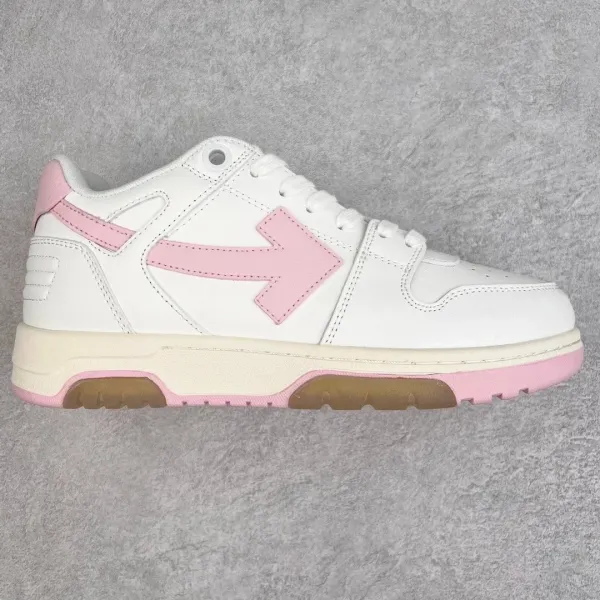 Off-White Arrow Low White Pink Sneakers - 1