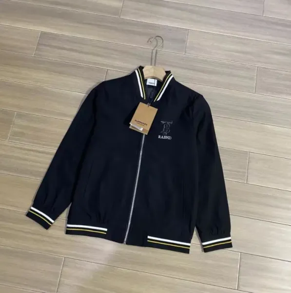 Burberry R.B. Logo Bomber Jacket Black - 1
