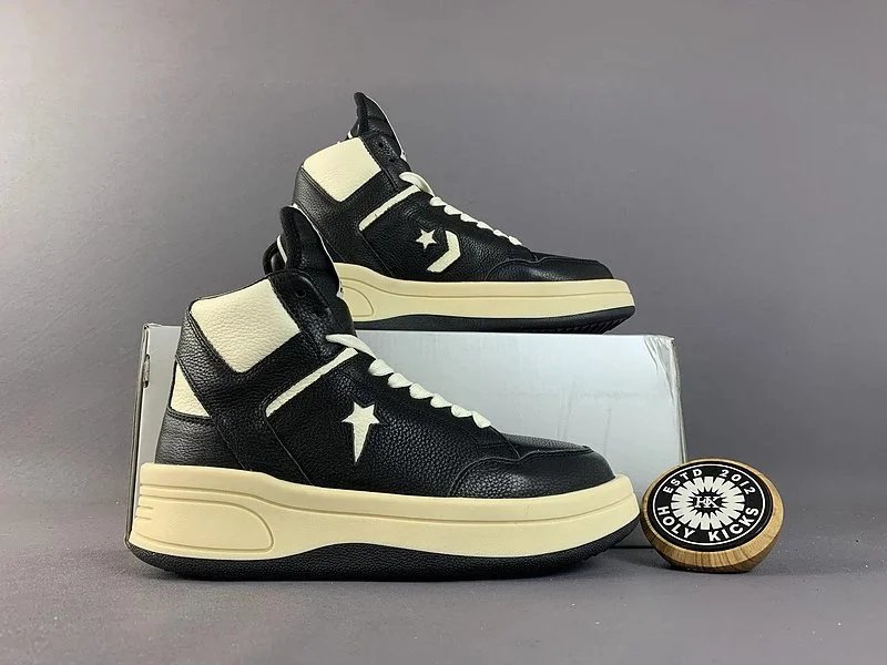 Converse x Comme des Garçons PLAY Chuck Taylor All Star High Top Off-White Canvas Sneakers - 16