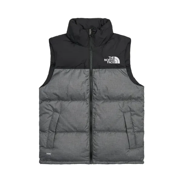The North Face Nuptse Vest Beige Two-Tone Down Vest - 5