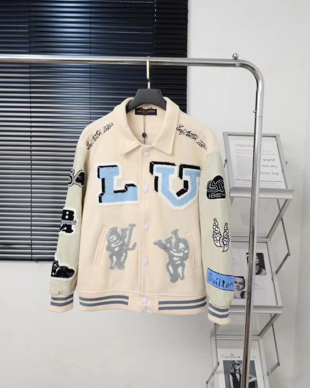 Louis Vuitton x Virgil Abloh LV Varsity Jacket Purple - 4