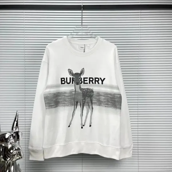 Burberry Teddy Bear Truck Print White Hoodie - 11