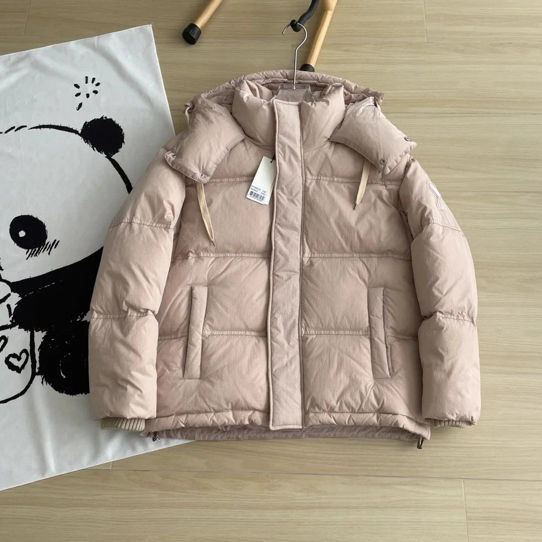 AMI PARIS Heart-Embroidered Oversized Hooded Down Jacket - rep Ami Paris