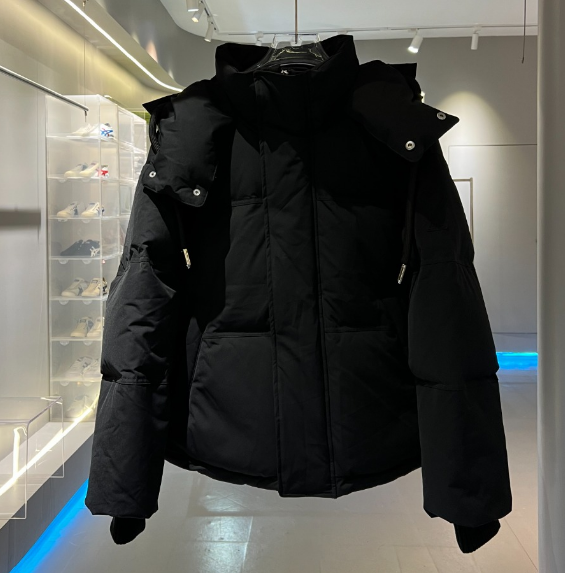 AMI PARIS Heart-Embroidered Oversized Hooded Down Jacket - rep Ami Paris