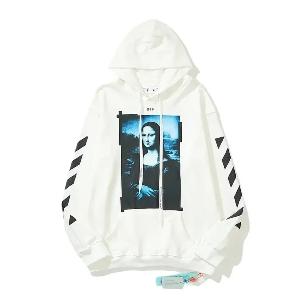 Off-White Mona Lisa Print Hoodie White - 1