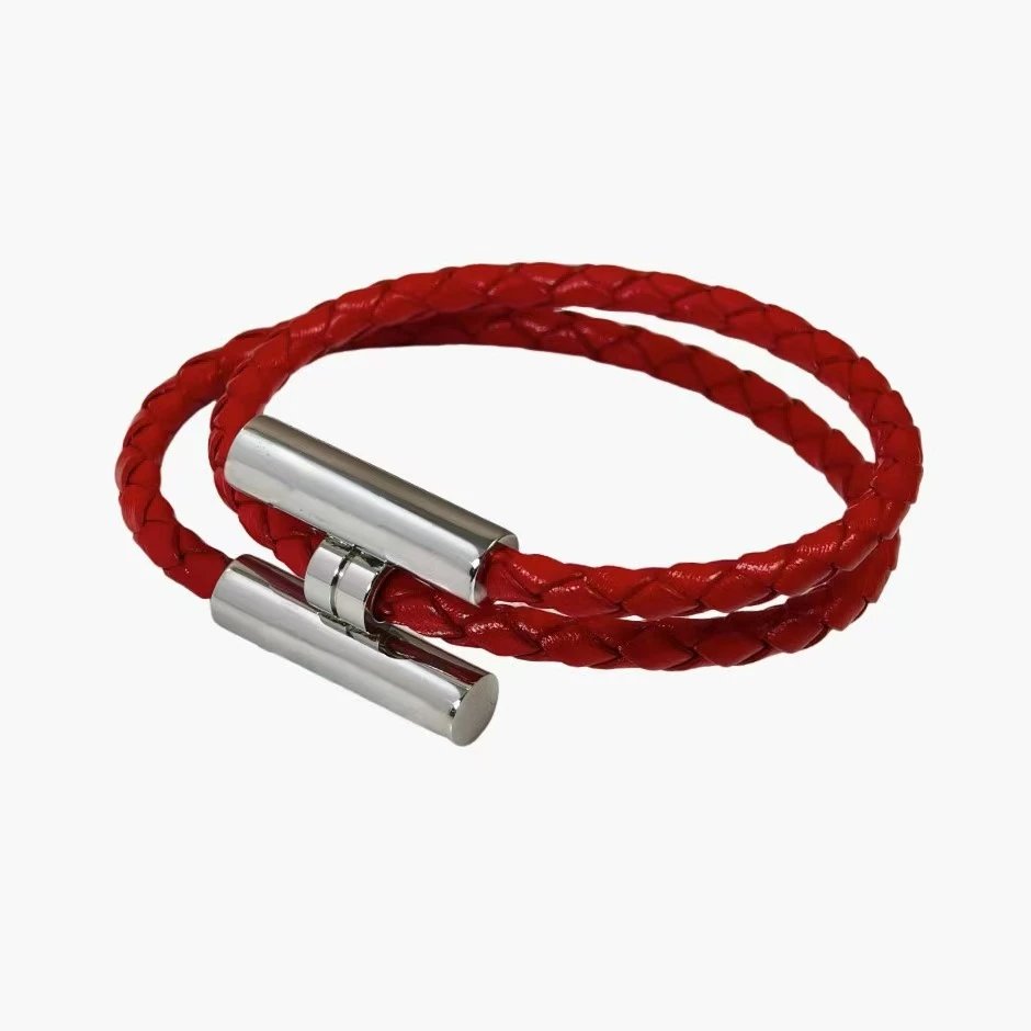 Steel buckle+red rope