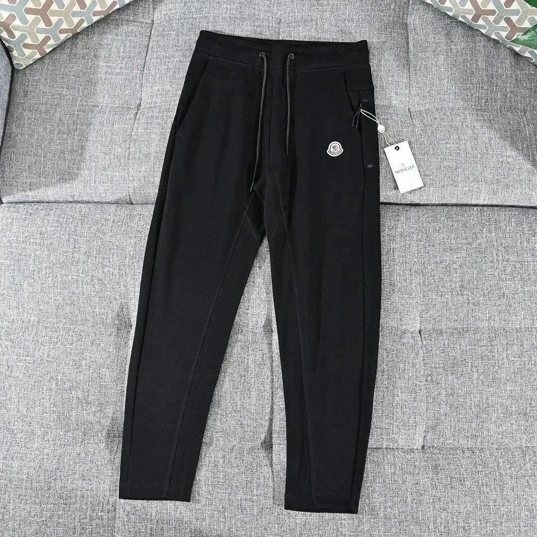 Moncler Trousers Drawstring Jogger — B- 3 black
