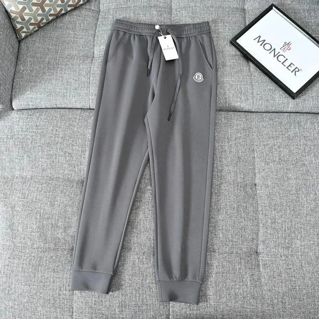Moncler Trousers Drawstring Jogger — D-3 gray