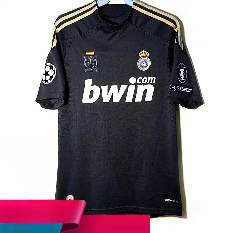 Real Madrid Football Jerseys Retro — 09-10 Away Printing 3 Armbands