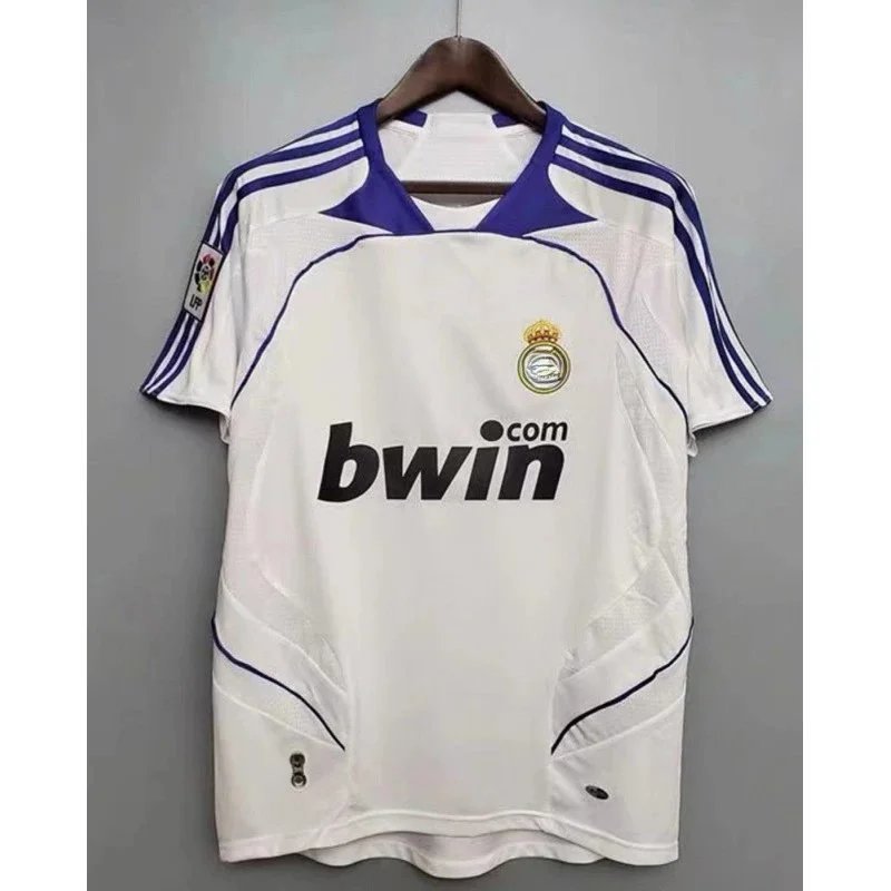 Real Madrid Football Jerseys Retro — 07-08 Home Print 1 Armband