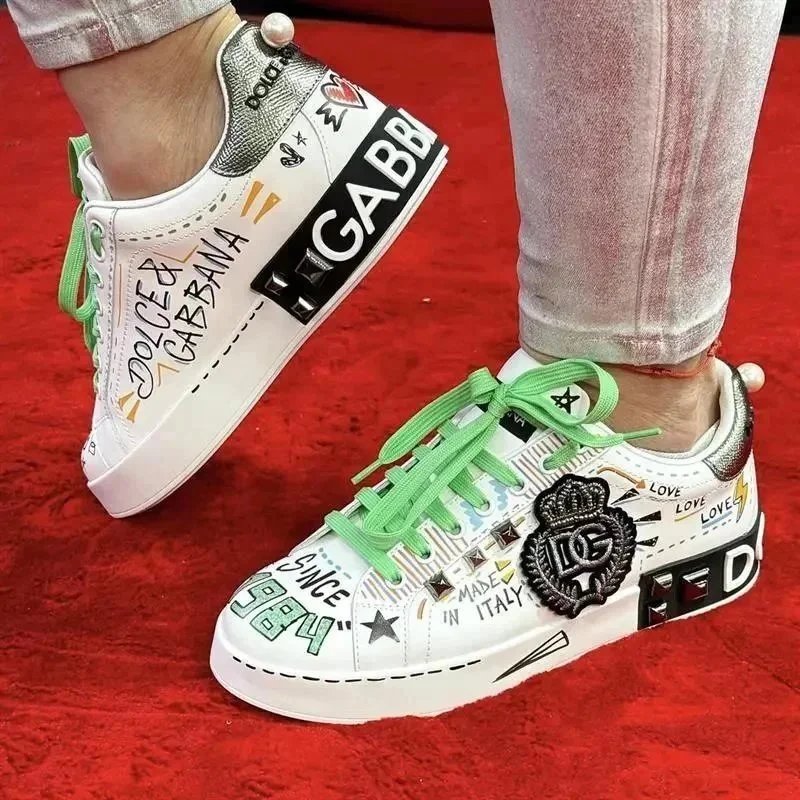 Dolce & Gabbana Sneakers Graffiti-print embellished low-top — 20