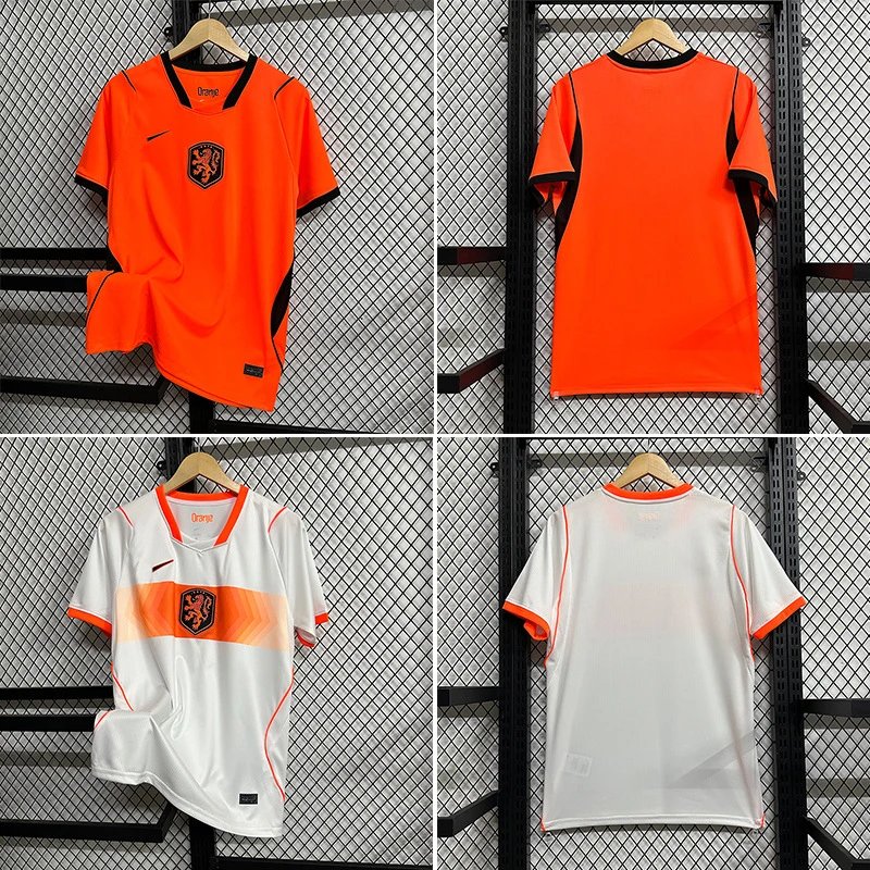 Nike Netherlands Orange White Soccer Jersey