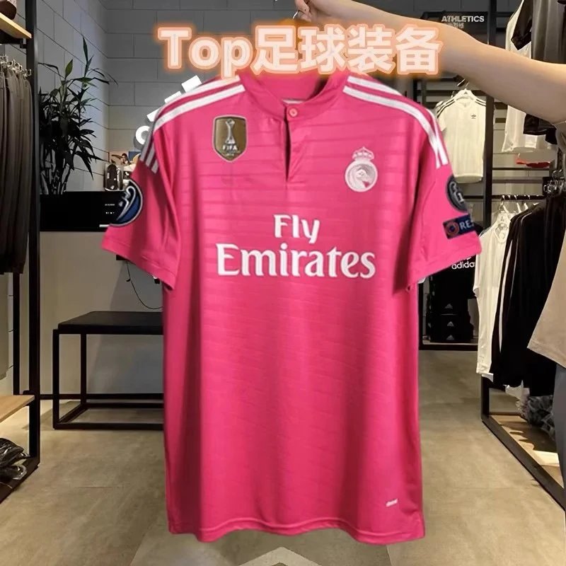 Real Madrid Football Jerseys Retro — 14-15 two guest seal 3 armband badge