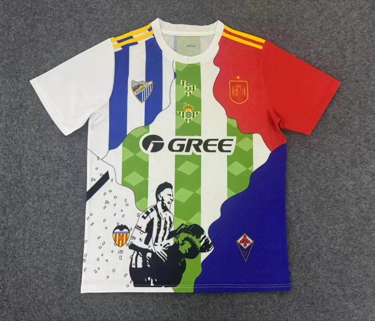 Unbranded Football Jerseys Club Crest Collage Graphic Jersey — 6