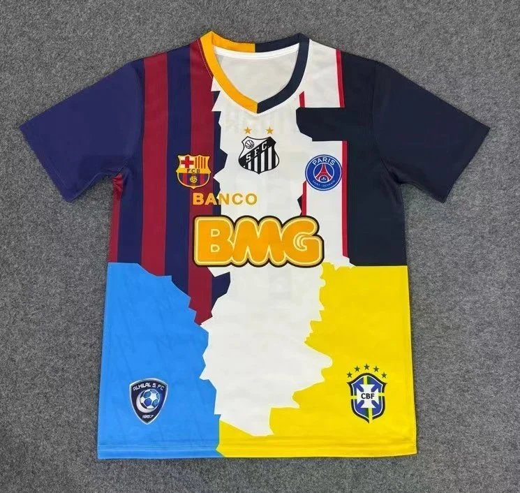 Unbranded Football Jerseys Club Crest Collage Graphic Jersey — 7
