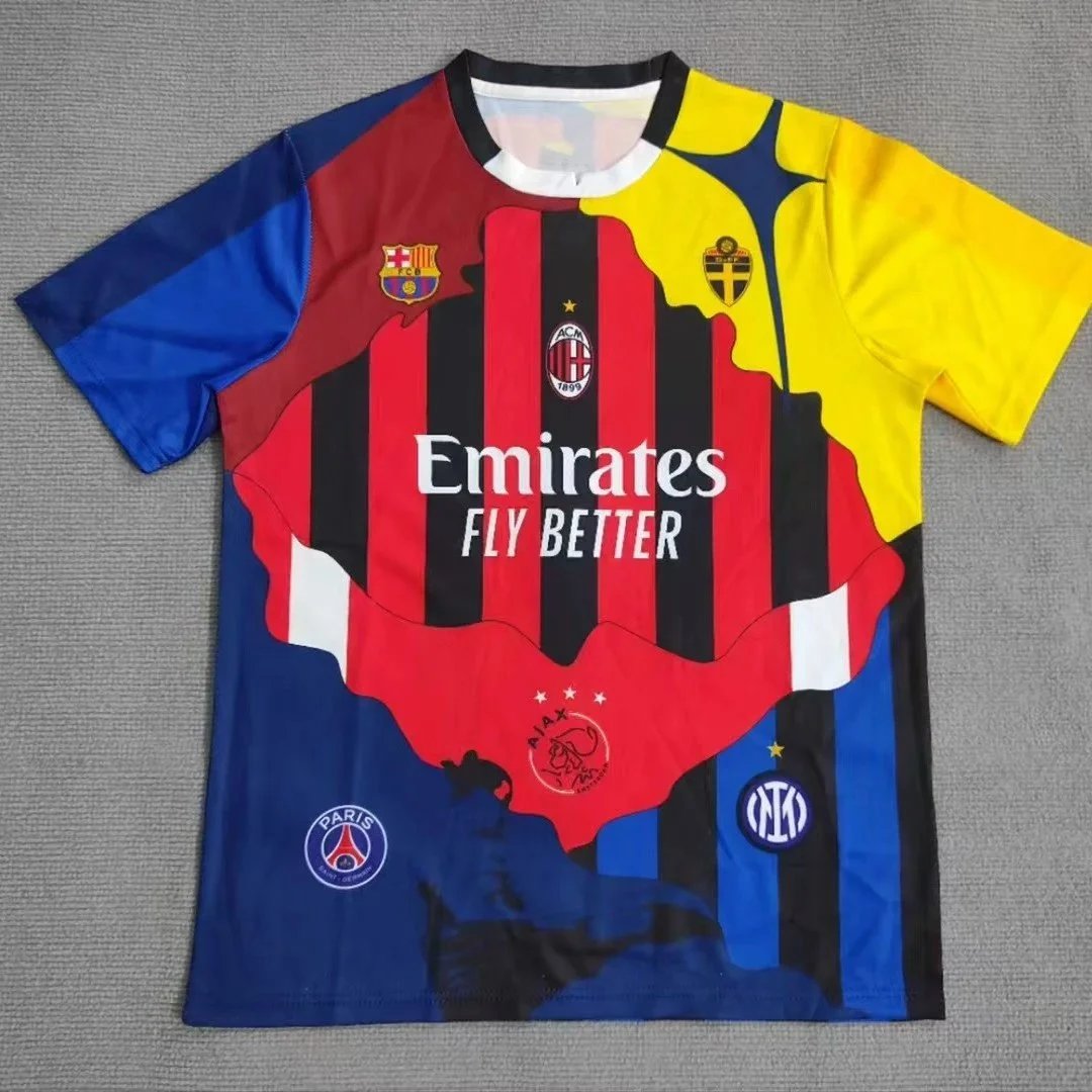 Unbranded Football Jerseys Club Crest Collage Graphic Jersey image 3