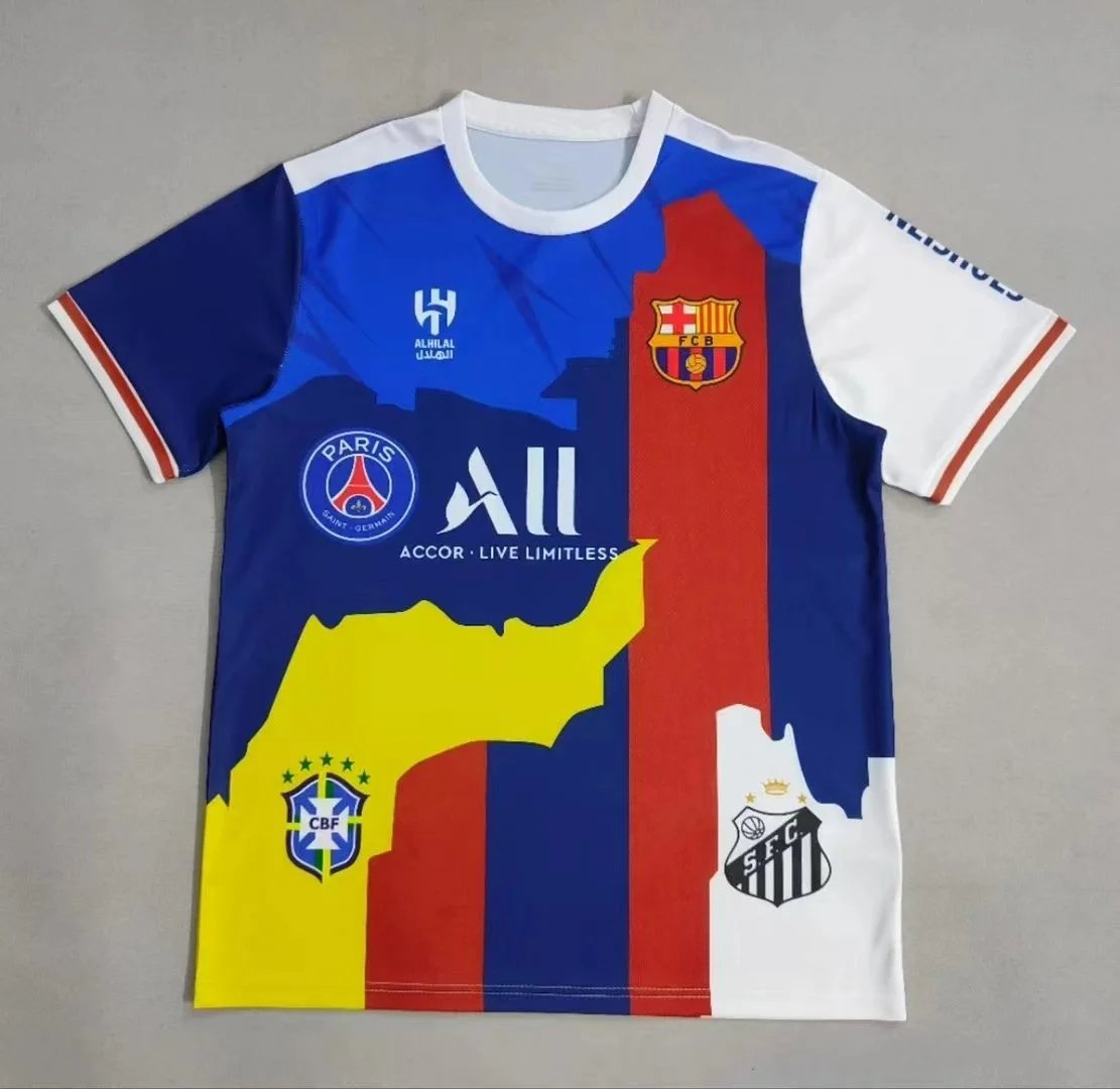 Unbranded Football Jerseys Club Crest Collage Graphic Jersey — 4