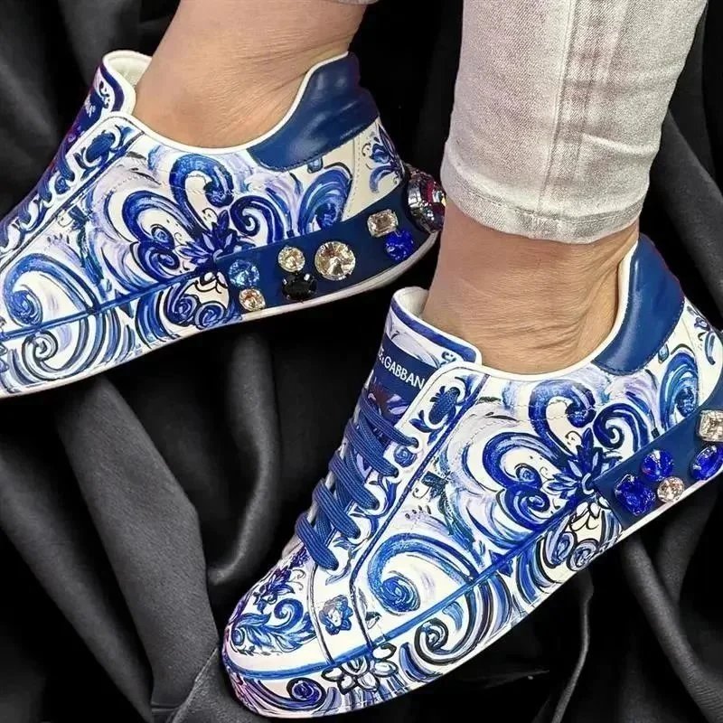 Dolce & Gabbana Sneakers Graffiti-print embellished low-top — 169