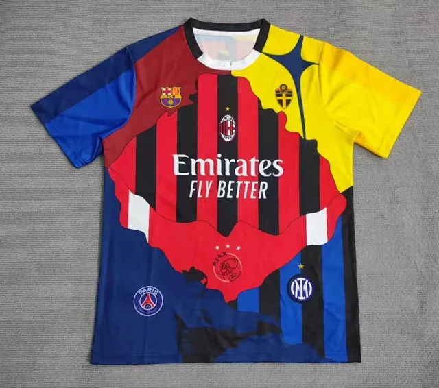 Unbranded Football Jerseys Club Crest Collage Graphic Jersey product detail image 9