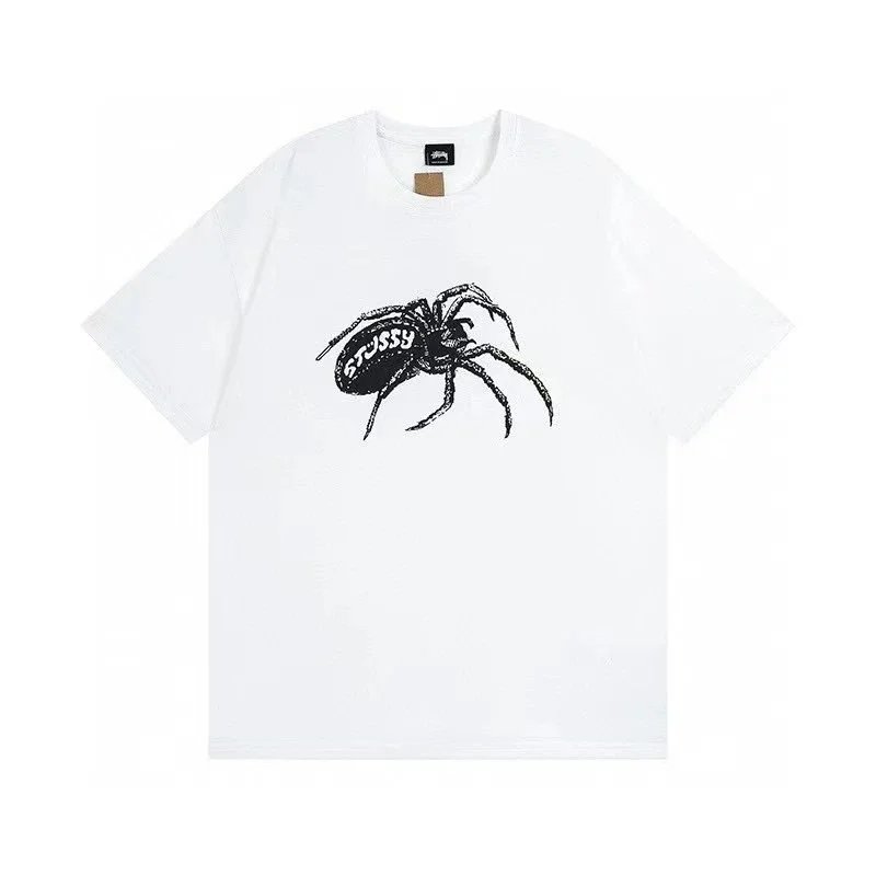 Stüssy T-Shirts Graphic Print Crew-Neck T-Shirt — white 366
