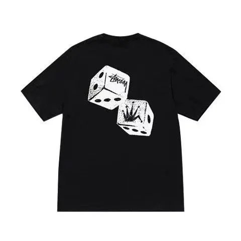 Stüssy T-Shirts Graphic Print Crew-Neck T-Shirt — Black 376