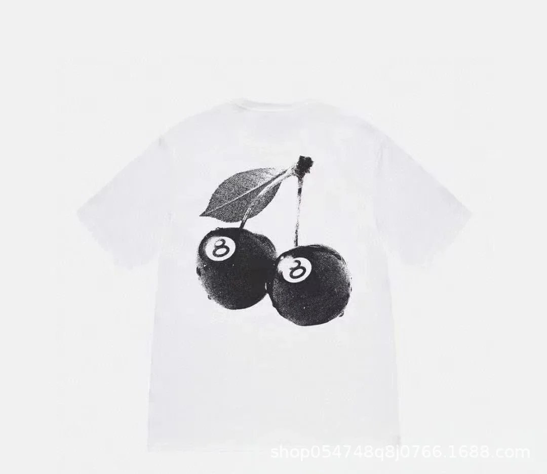 Stüssy T-Shirts Graphic Print Crew-Neck T-Shirt — White 375