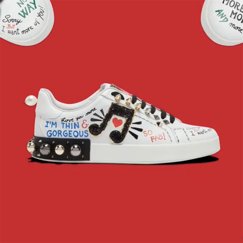 Dolce & Gabbana Sneakers Graffiti-print embellished low-top — 15
