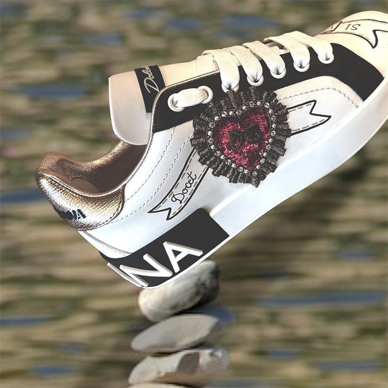 Dolce & Gabbana Sneakers Graffiti-print embellished low-top — 3
