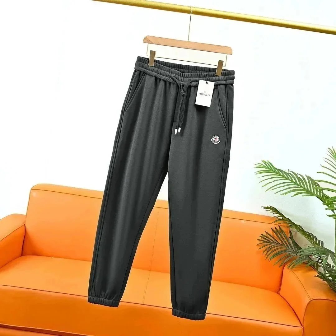 Moncler Trousers Drawstring Jogger — A- 3 gray