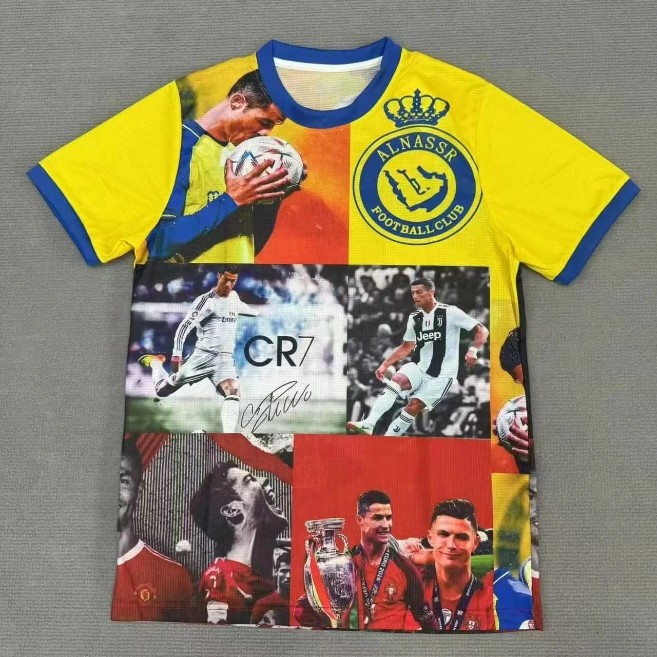 Unbranded Football Jerseys Club Crest Collage Graphic Jersey — 1