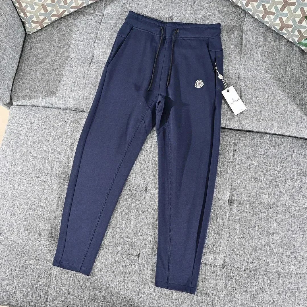 Moncler Trousers Drawstring Jogger — B- 2 Blue