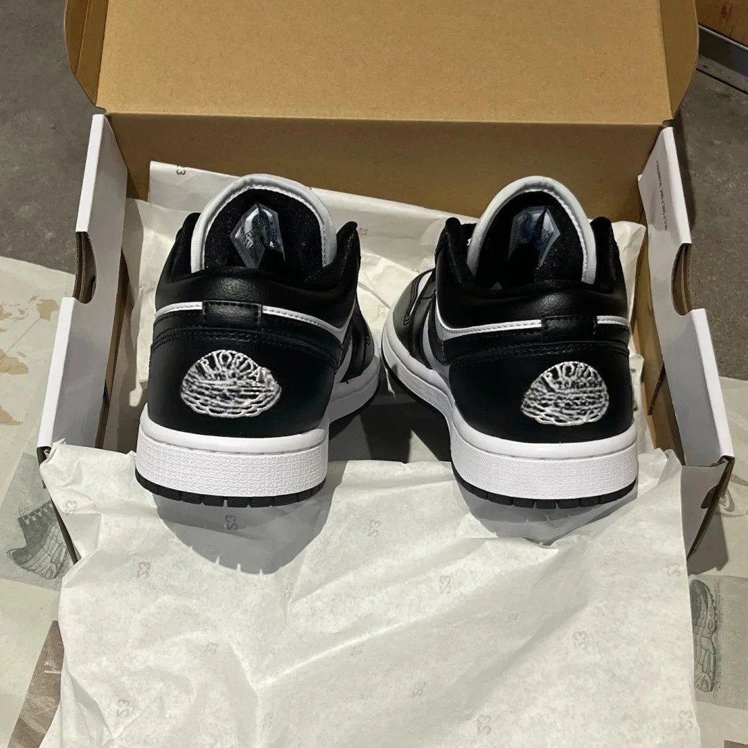 Nike Air Jordan 1 Low Black White Casual Sneakers