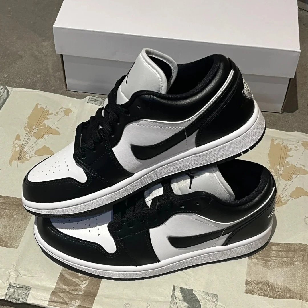 Nike Air Jordan 1 Low Black White Casual Sneakers