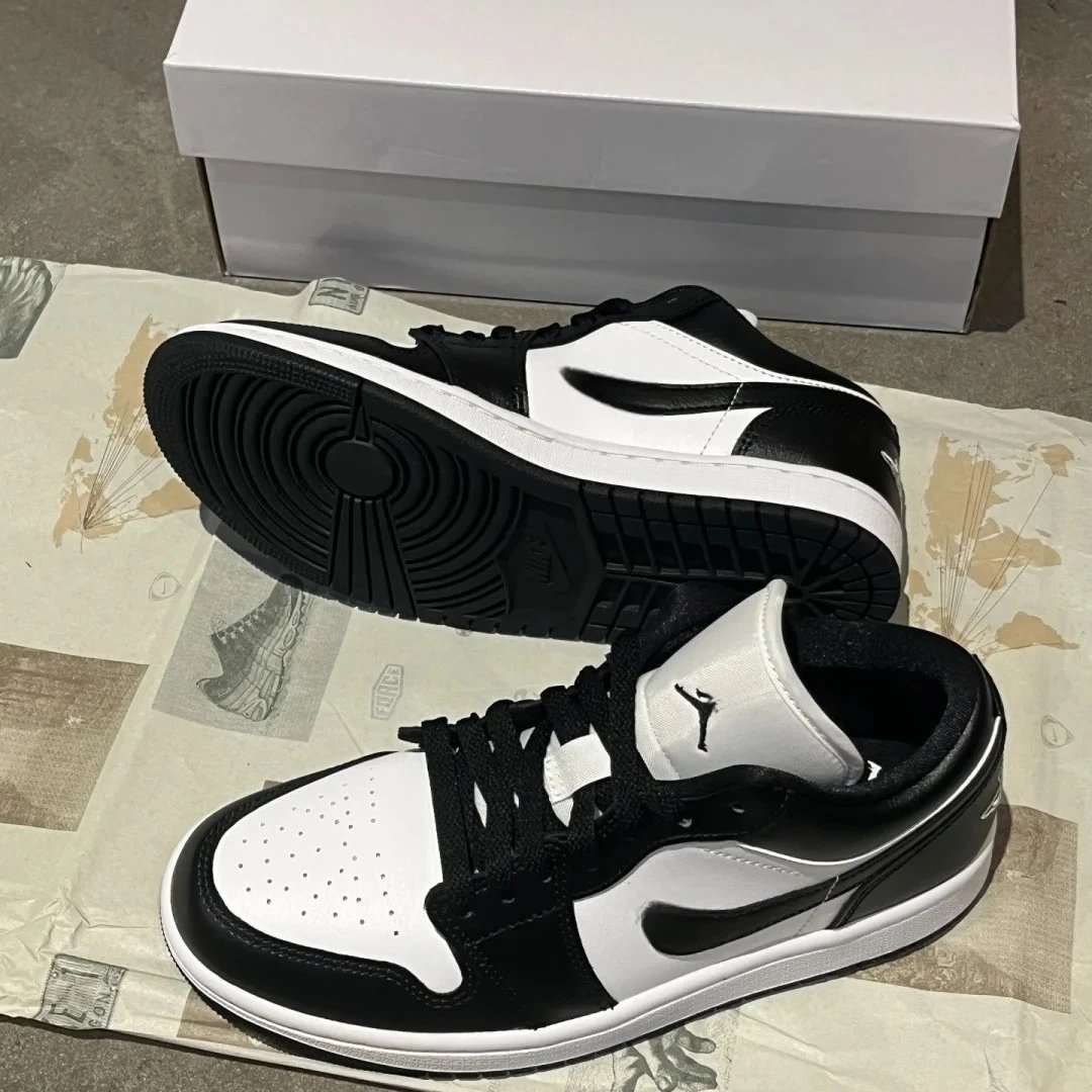 Nike Air Jordan 1 Low Black White Casual Sneakers