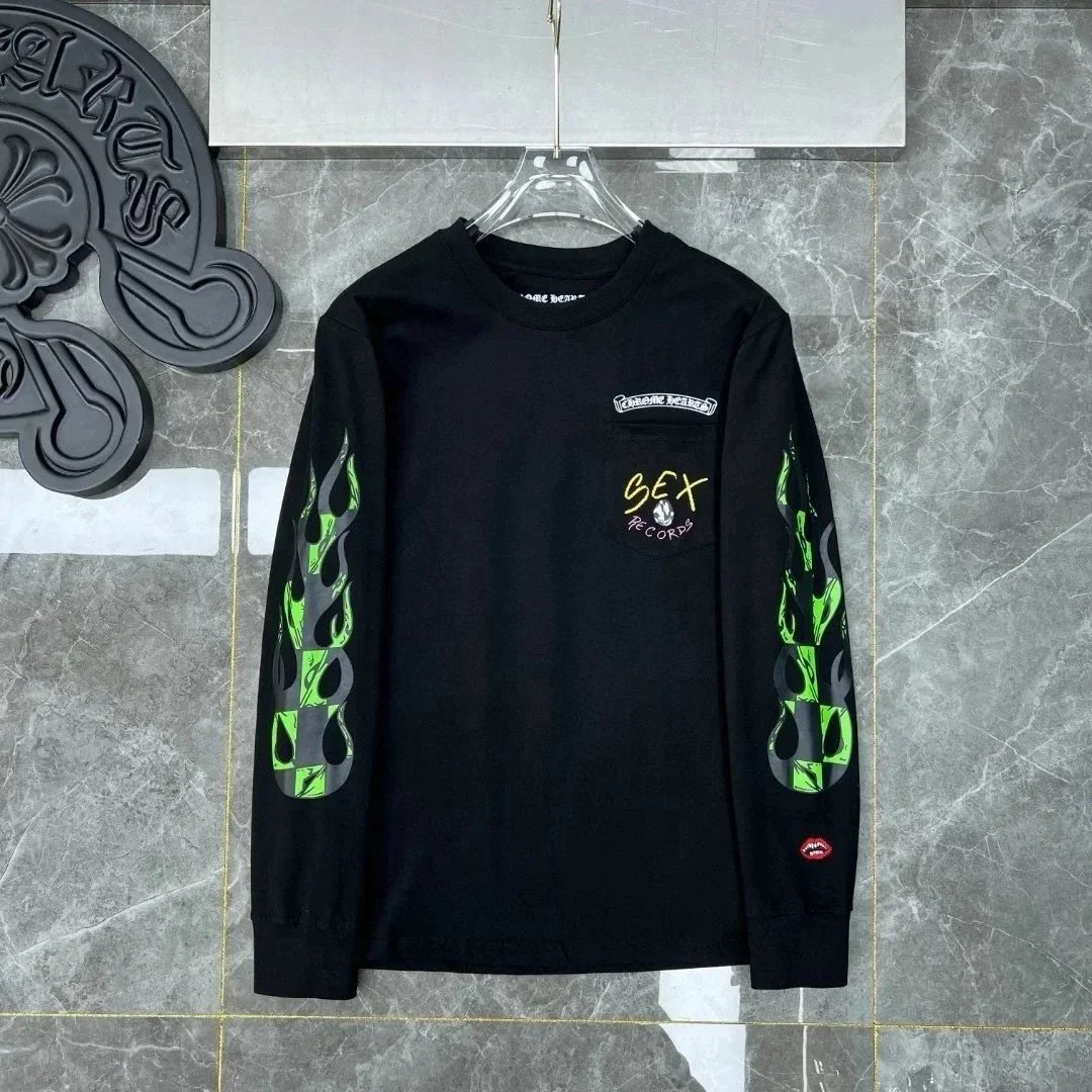 Chrome Hearts Hoodies & Sweatshirts Horseshoe Logo Graphic — 07*Top quality
