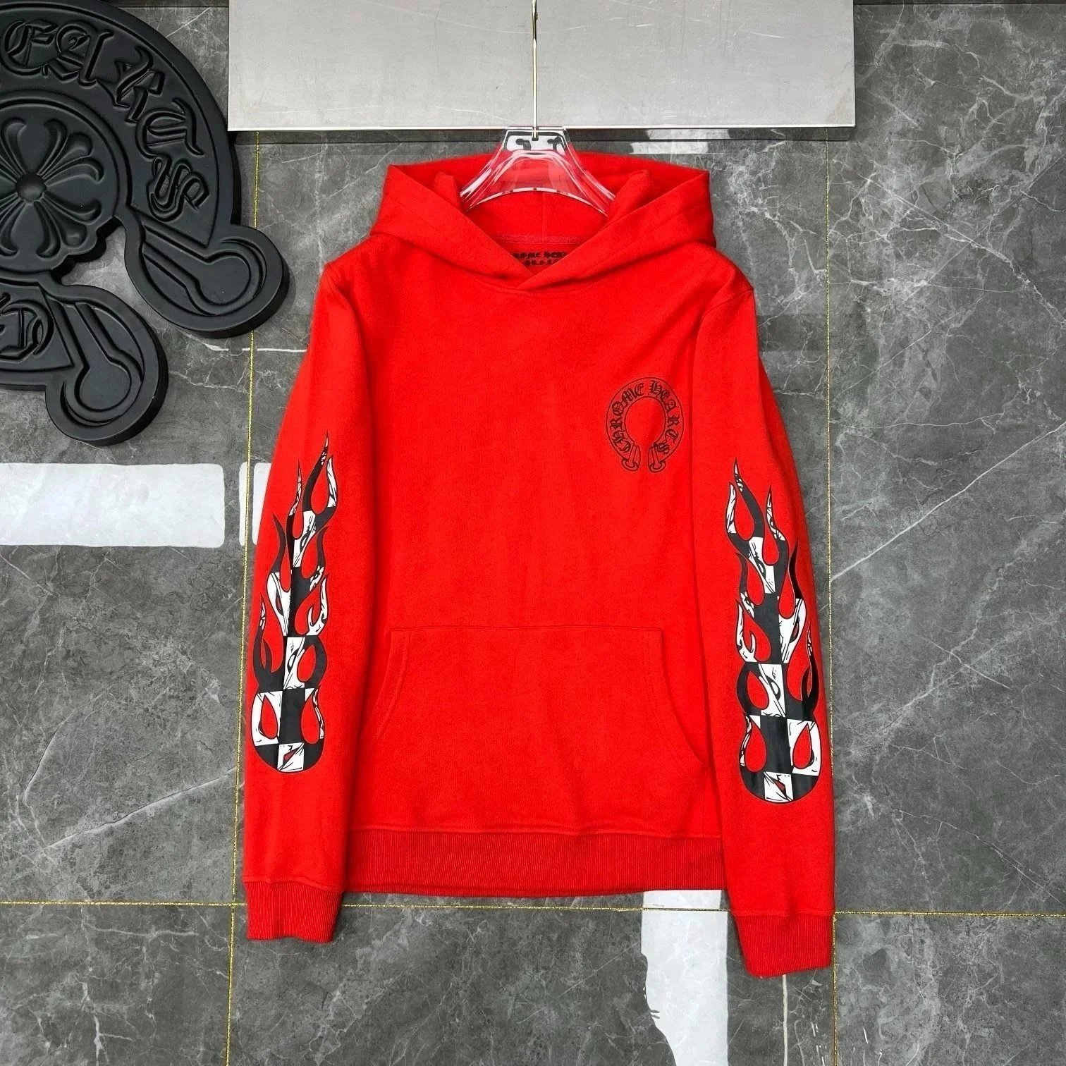 Chrome Hearts Hoodies & Sweatshirts Horseshoe Logo Graphic — 06*Top quality